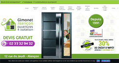 Desktop Screenshot of alencon-ouvertures.com